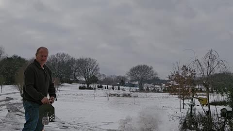 Using a Flamethrower on Snow