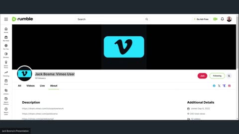 Jack Bosma: Vimeo User