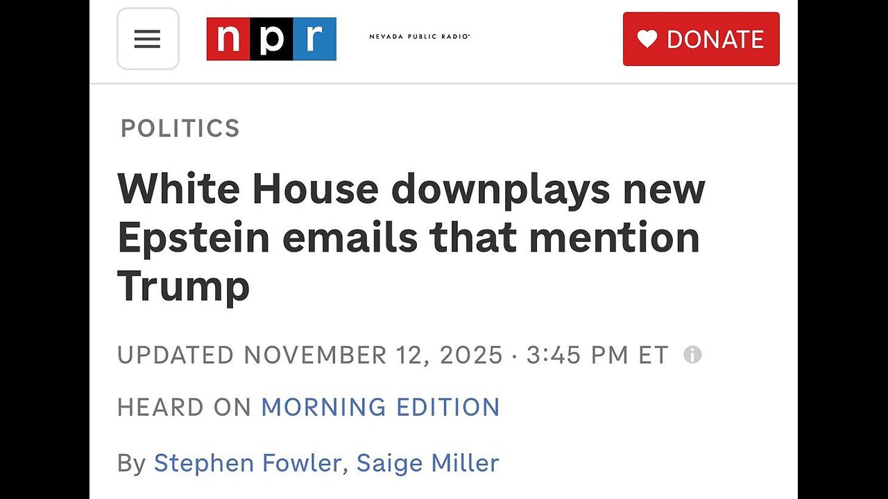 BREAKING EPSTEIN NEWS‼️