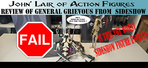 Review of General Grievous 1/6 scale from Sideshow Collectibles worst figure ever made by them