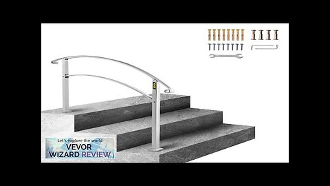 VEVOR Handrails for Outdoor Steps Fit 1 or 3 Steps Outdoor Stair Review