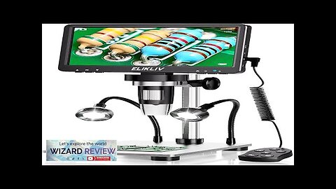 Elikliv EDM9 7'' LCD Digital Microscope 1200X 1080P Coin Microscope with 12MP Review