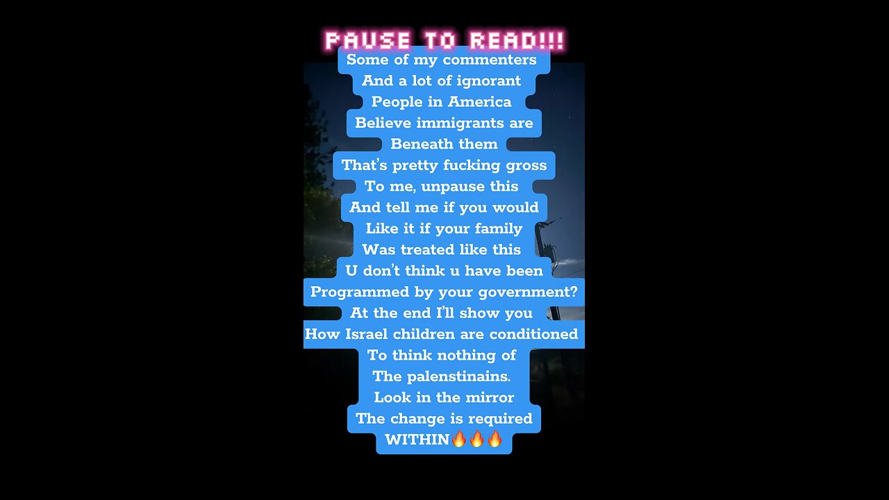 Truth about Palestine Israel and ICE. WAKE UP