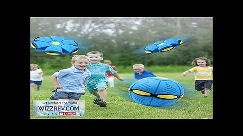 Blue Flying Saucer Ball Outdoor Parent Children Toy Foot Magic Deformation Foot Review