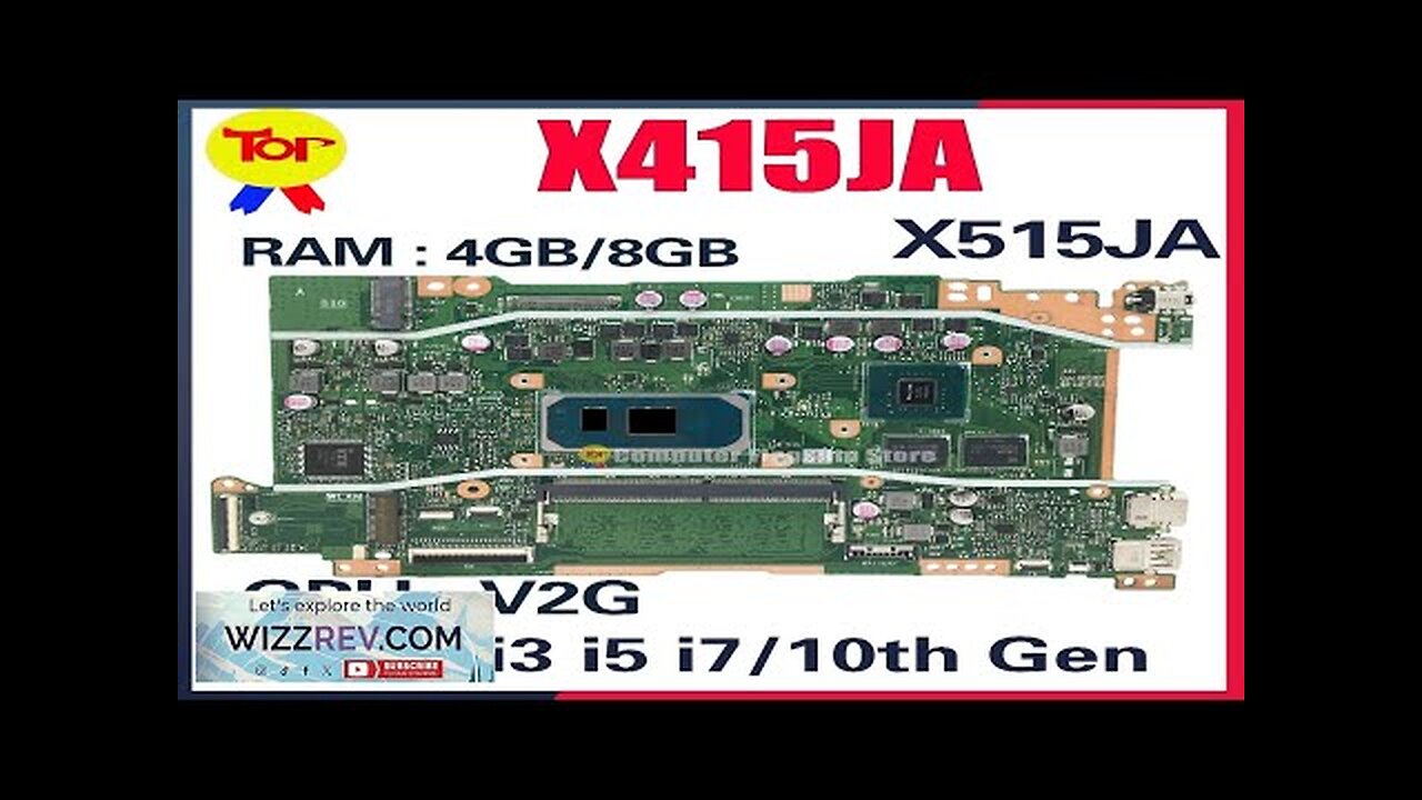 X415JA Laptop Motherboard For ASUS X515JAB X515JF X515J X415J P1511cja P1511cjp P1411cja Review