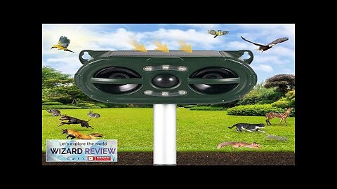 2024 Ultrasonic Animal Repellent Upgraded Outdoor Cat Solar Powered Squirrels Deterrent Review