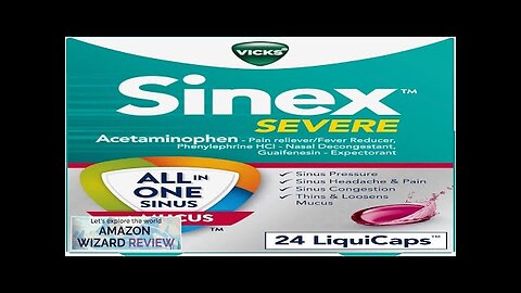 Vicks Sinex SEVERE All-In-One Sinus + Mucus Relief Non-Drowsy Loosens Mucus Maximum Review