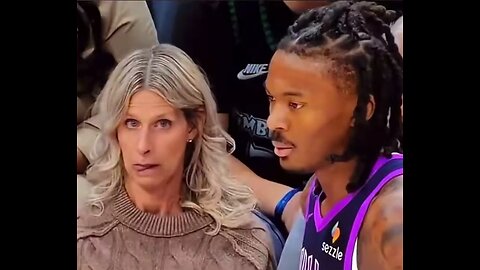 She's Mesmerized! 😋 Courtside Fan Can't Stop Licking & Biting Her Lips Staring at Bones Hyland 🔥