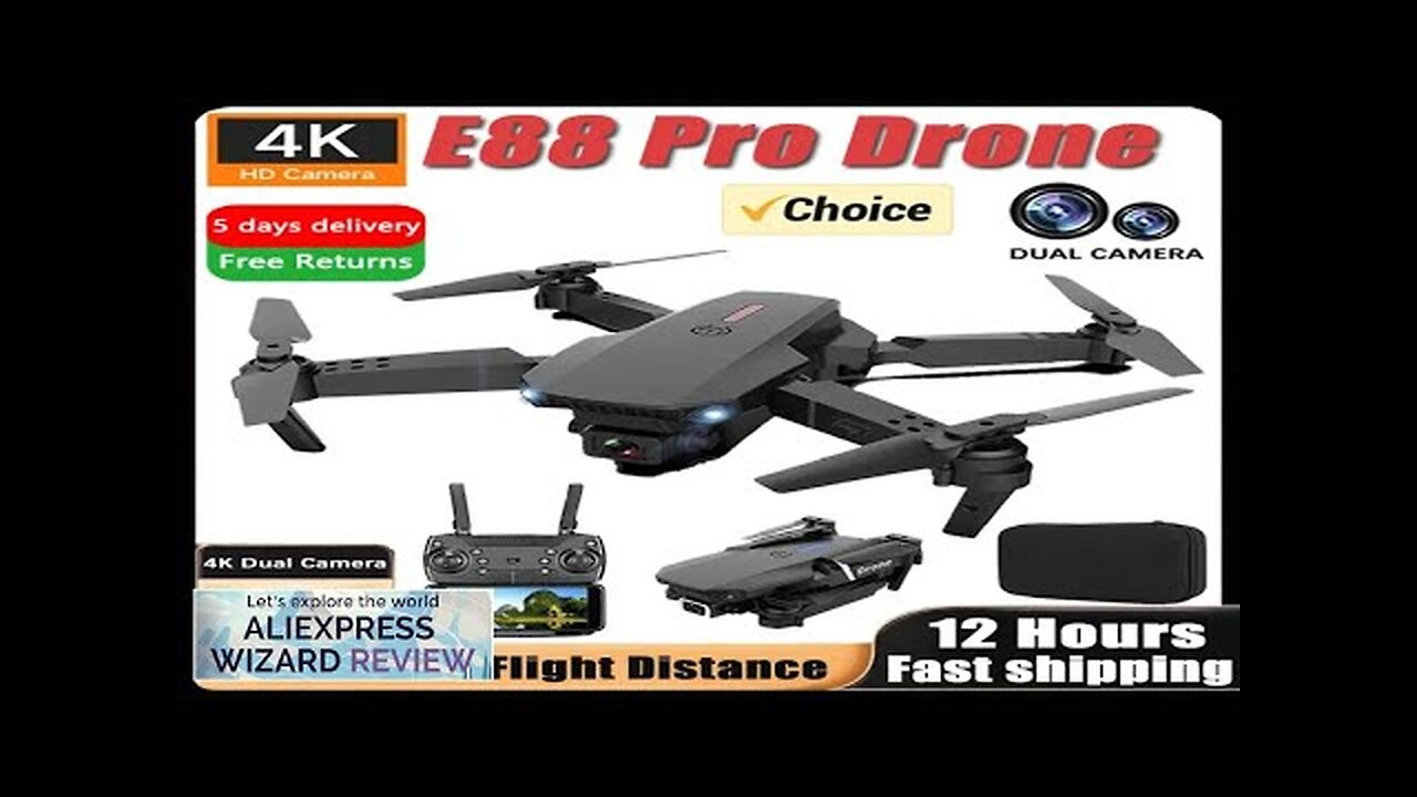 2024 E88Pro RC Drone 4K Professinal With 1080P Wide Angle HD Camera Review