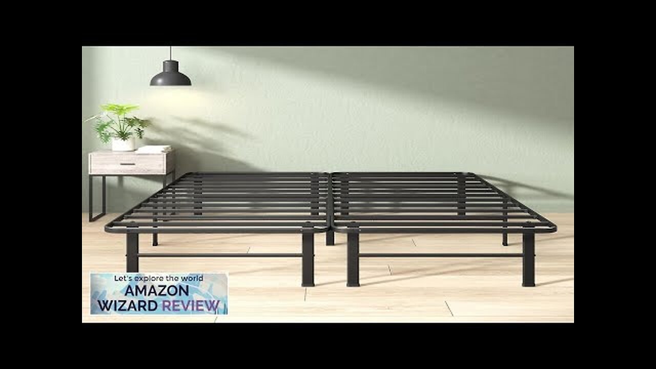 Zinus Rumi 14in Easy SmartBase® Mattress Foundation Sturdy Metal Bed Frame No Review