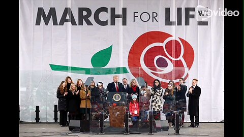 Donald Trump, the first President to speak at a March for Life