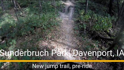 Sunderbruch Park MTB trail - New jump line trail, Oct. 2025, pre-ride