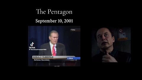 (Pentagon 2001) Rumsfeld: We can not track 2.3 TRILLION DOLLARS. Elon Musk Doge Can! 🤣