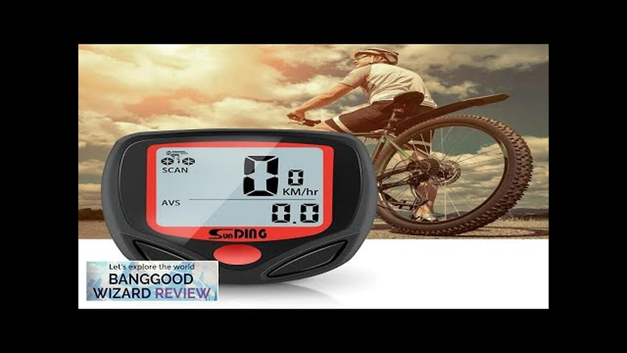 SUNDING SD-548B Bicycle Computer Wired Bike Cycle Speedometer Waterproof Cycling Computer Review