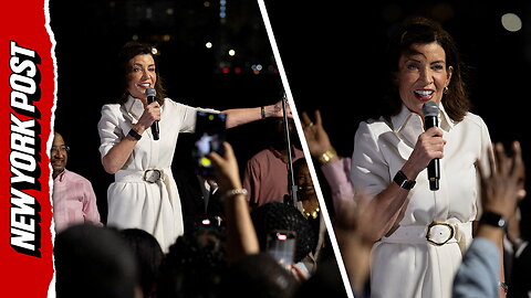 Hochul fires back at crowd chanting 'Tax the rich!'