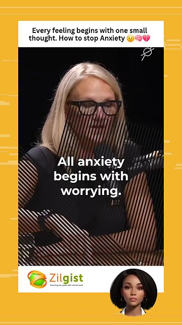 Every feeling begins with one small thought. How to stop Anxiety 😟🧠💔