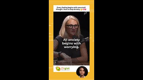 Every feeling begins with one small thought. How to stop Anxiety 😟🧠💔
