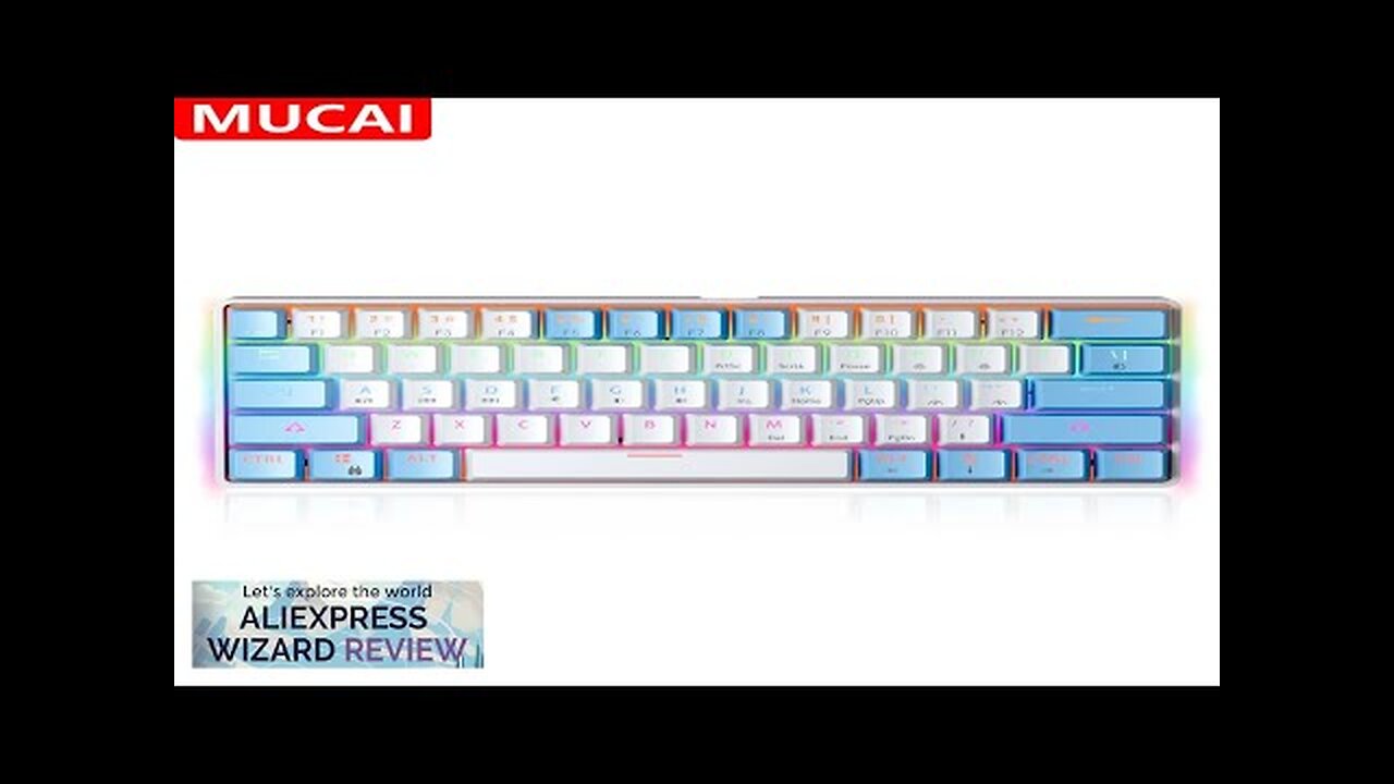 MUCAI MK61 USB Gaming Mechanical Keyboard Red Switch 61 Keys Wired Detachable Review