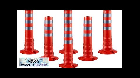 VEVOR Traffic Delineator 6 PCS Posts Channelizer Cone Delineator Post Kit 30” Review