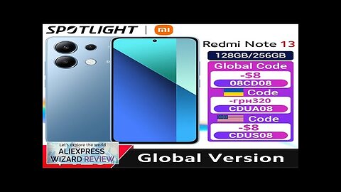 Global Version Xiaomi Redmi Note 13 Smartphone Snapdragon® 685 108MP camera 33W Review