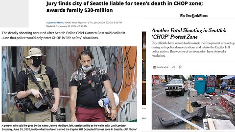 Black LIES Matter: Jury finds city of Seattle liable for teen’s death in CHOP zone