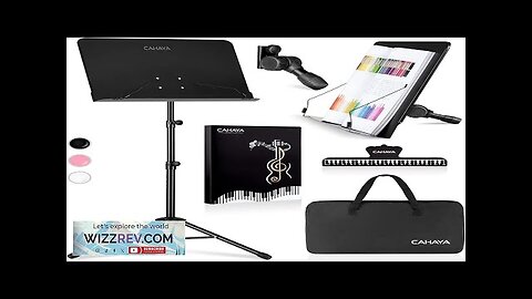 CAHAYA 5 in 1 Dual-use Sheet Music Stand & Desktop Book Stand Review