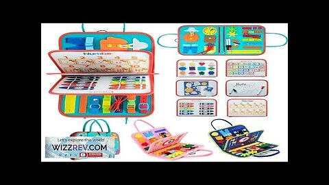 Toddler Montessori Busy Board for Ages 1-3 Busy Sensory Educational Toys Travel Review