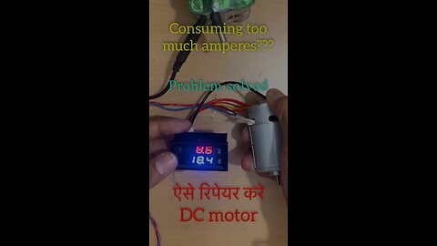 Fix High Ampere Problem in DC Motor | Easy Repair Trick