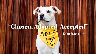 Ephesians 1:3-6 (Full Service), "Chosen, Adopted and Accepted"