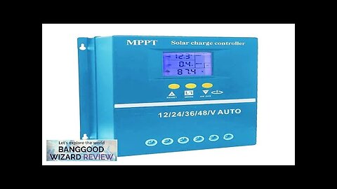 MPPT Solar Controller 12/24/36/48V Automatic Identification Intelligent Photovoltaic System Review