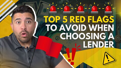 🚨The 5 Biggest Lender Red Flags Every Agent Should Know