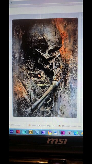 Skeleton picking nose