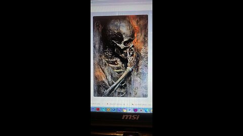 Skeleton picking nose