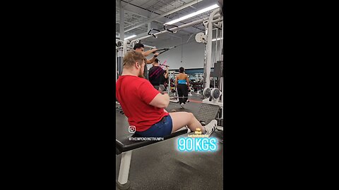 90KGS Seated Row-Pull (Lite) | #fitness #shorts #back 💪
