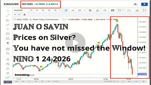 JUAN O SAVIN - Prices on Silver? You have not missed the Window! - NINO 1 24 2026