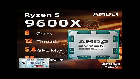 AMD Ryzen 5 9600X Brand New CPU 5.4GHz 6-Core 12-Thread 38MB Cache Review