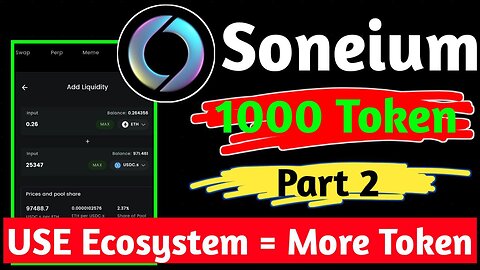 Soneium Testnet Airdrop !! Soneium Testnet Ecosystem For More Airdrop Token !! Part 2