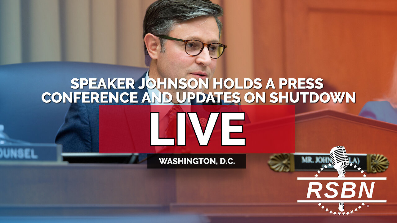 LIVE REPLAY: Speaker Johnson Holds a Press Conference and Updates on the Government Shutdown - 10/2/25