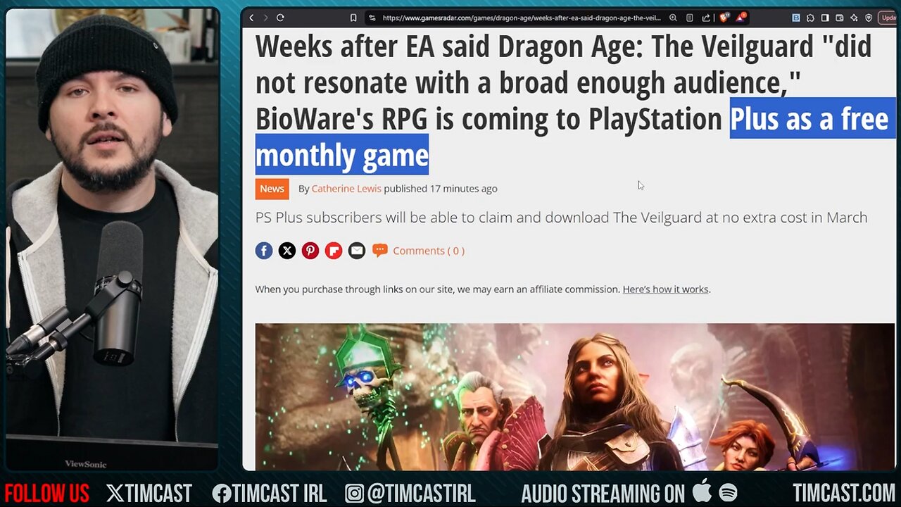 MAJOR Game FLOPS, Dragon Age IS A FREE GAME NOW After Woke Plot RUINS GAME, GET WOKE GO BROKE