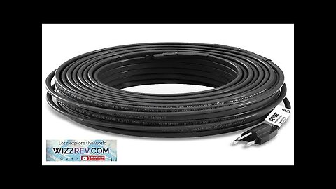 VEVOR Self-Regulating Pipe Heating Cable 80-feet 5W/ft Heat Tape for Pipes Roof Review