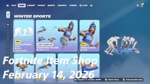 Fortnite Item Shop|February 14, 2026(*New* Sasclasher & Fast and Furious Bundles)