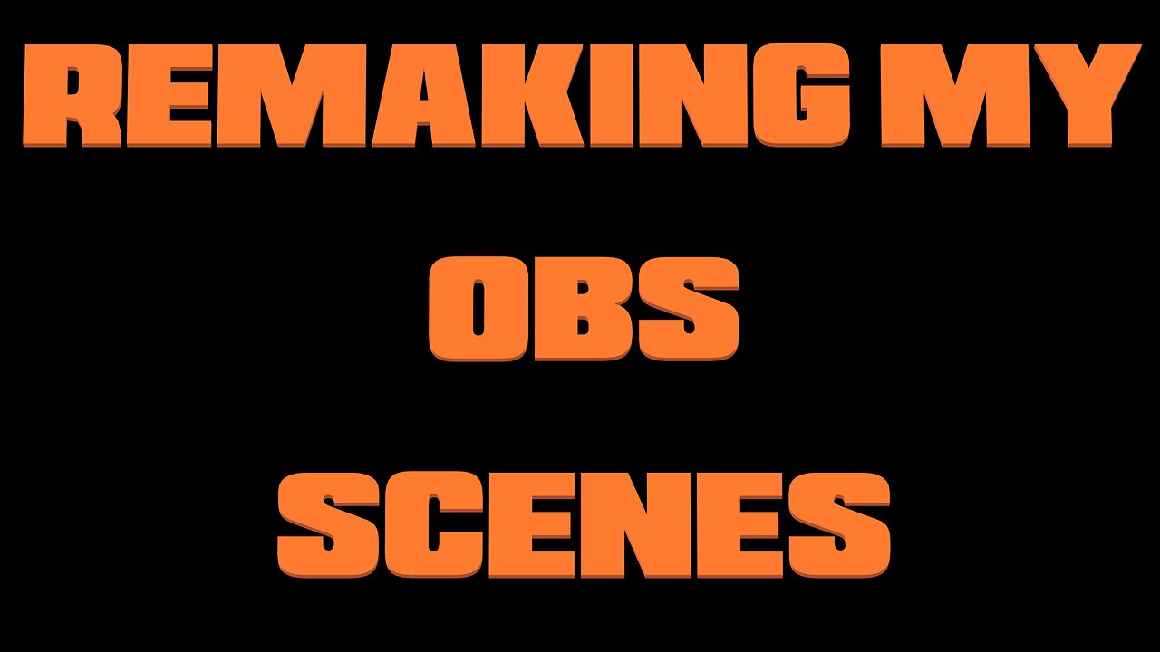 OBS LOST ALL MY SCENES :(