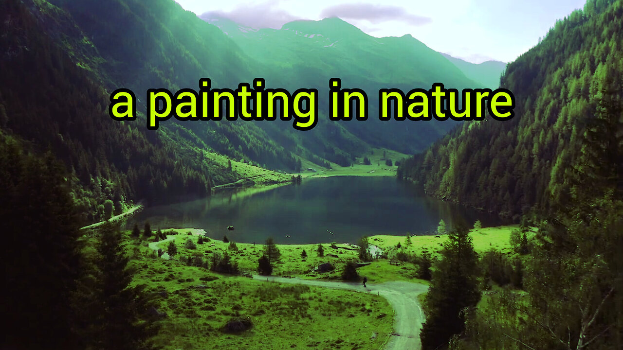 a painting in nature