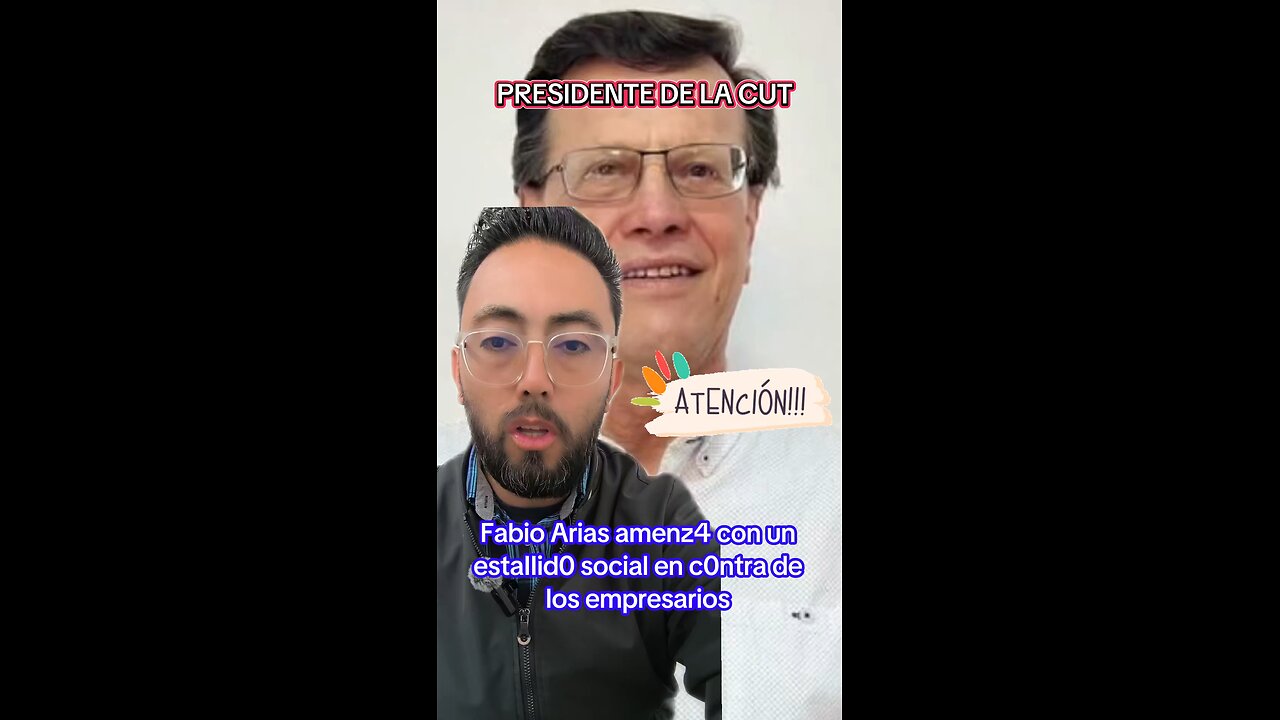 Fabio Arias amenz4 con un estaIIid0 social en c0ntra de los empresarios. #cut #fabioarias