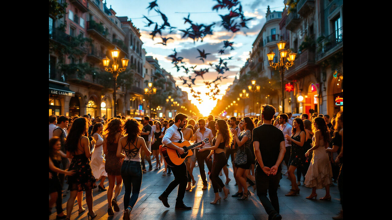 Fun at La Rambla Barcelona