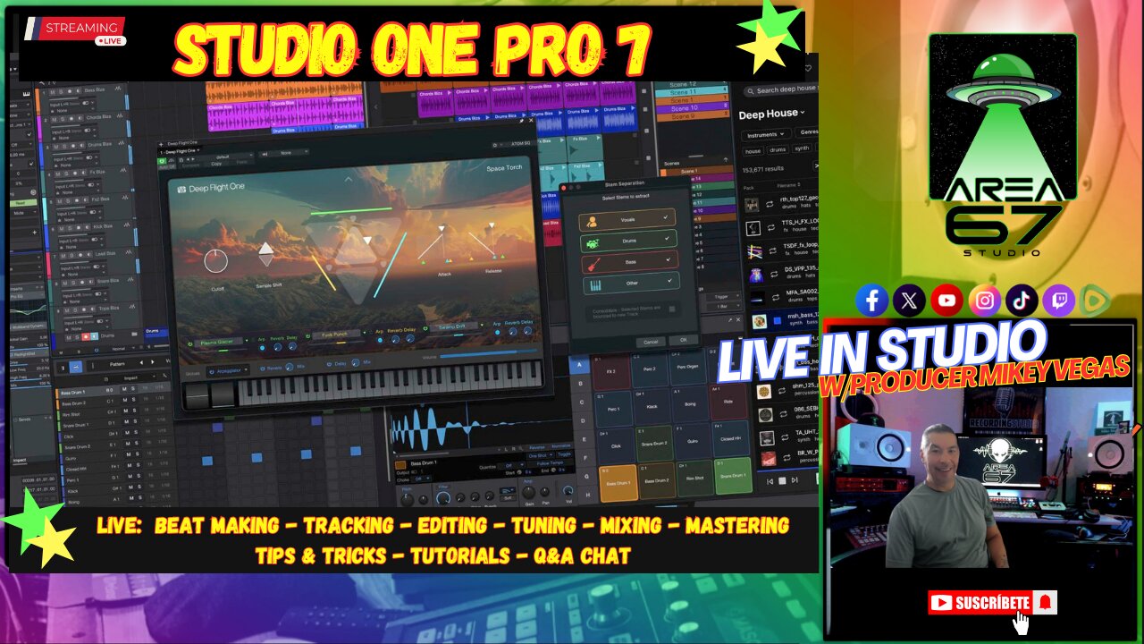 LIVE: Editing, Mixing and some Beat Making w/Producer Mikey Vegas