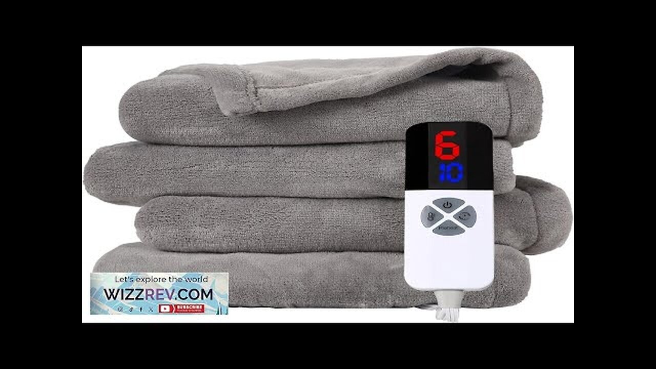 Heated Blanket Full Size 72"x84" Full Size Electric Blanket with Preheat Review