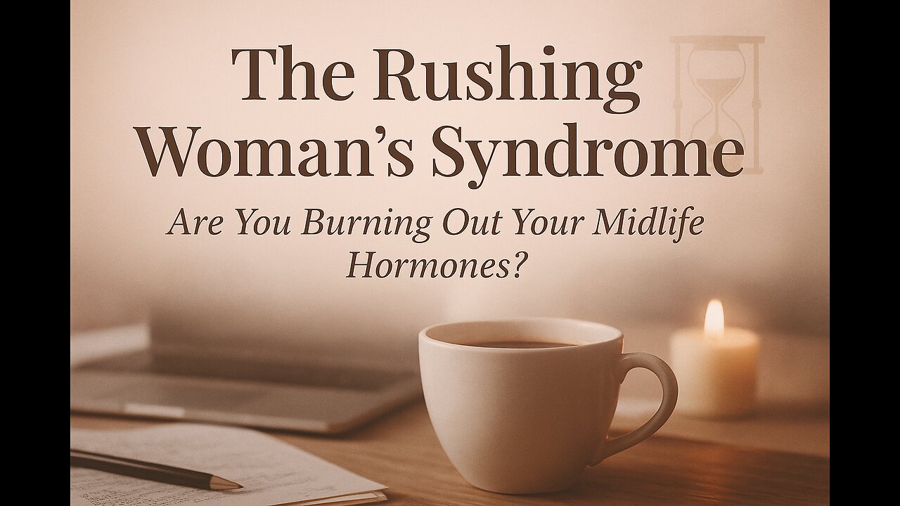 🔥 The Rushing Woman’s Syndrome: How Overdoing Everything is Wrecking Your Midlife Hormones