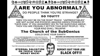 Disagree to Agree : Subliminal Geniuses, Church of Bob Dobbs