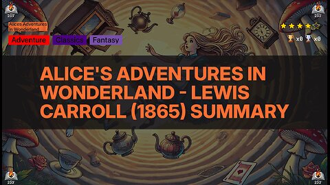 Alice's Adventures in Wonderland - Lewis Carroll (1865) Summary (Alice's Adventures in Wonderland-1)